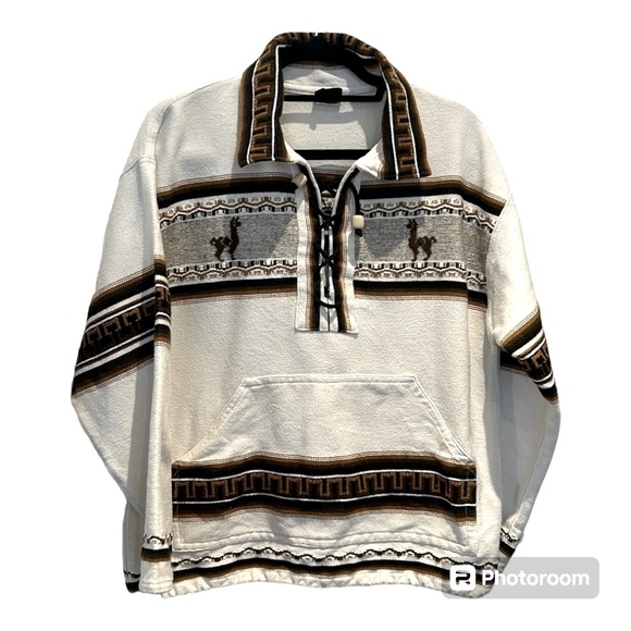 Artesania Landa Hand Made in Peru Llama Alpaca Pullover Sweater Women size M - Picture 1 of 17